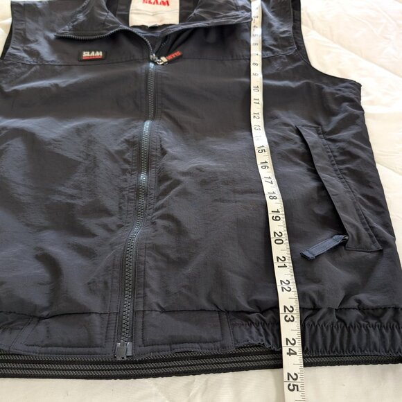 SLAM ATS Vest Mens M Black Full Zip Zip Pockets Lining Logo Work Outdoors Active - Picture 15 of 16